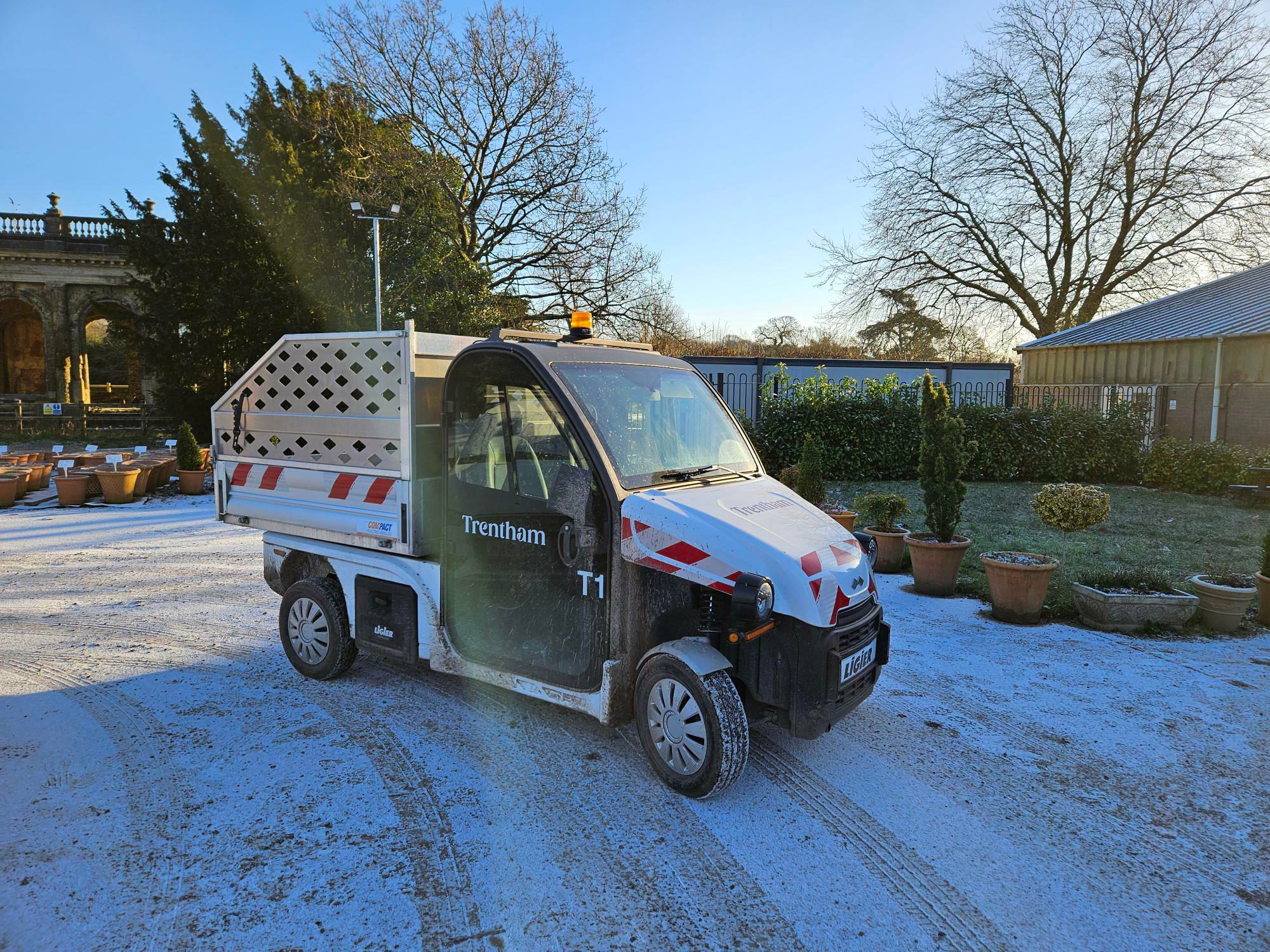 Ligier Flatbed Tipper delivered to Trentham Estate.