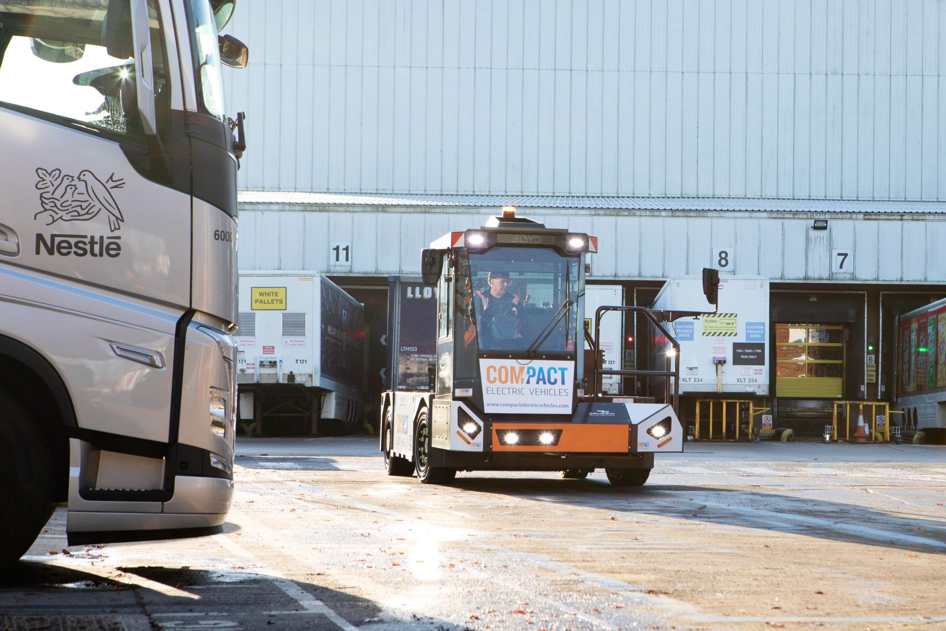 Nestlé trial Compact Electric Vehicles BLYYD 100% Electric Shunter
