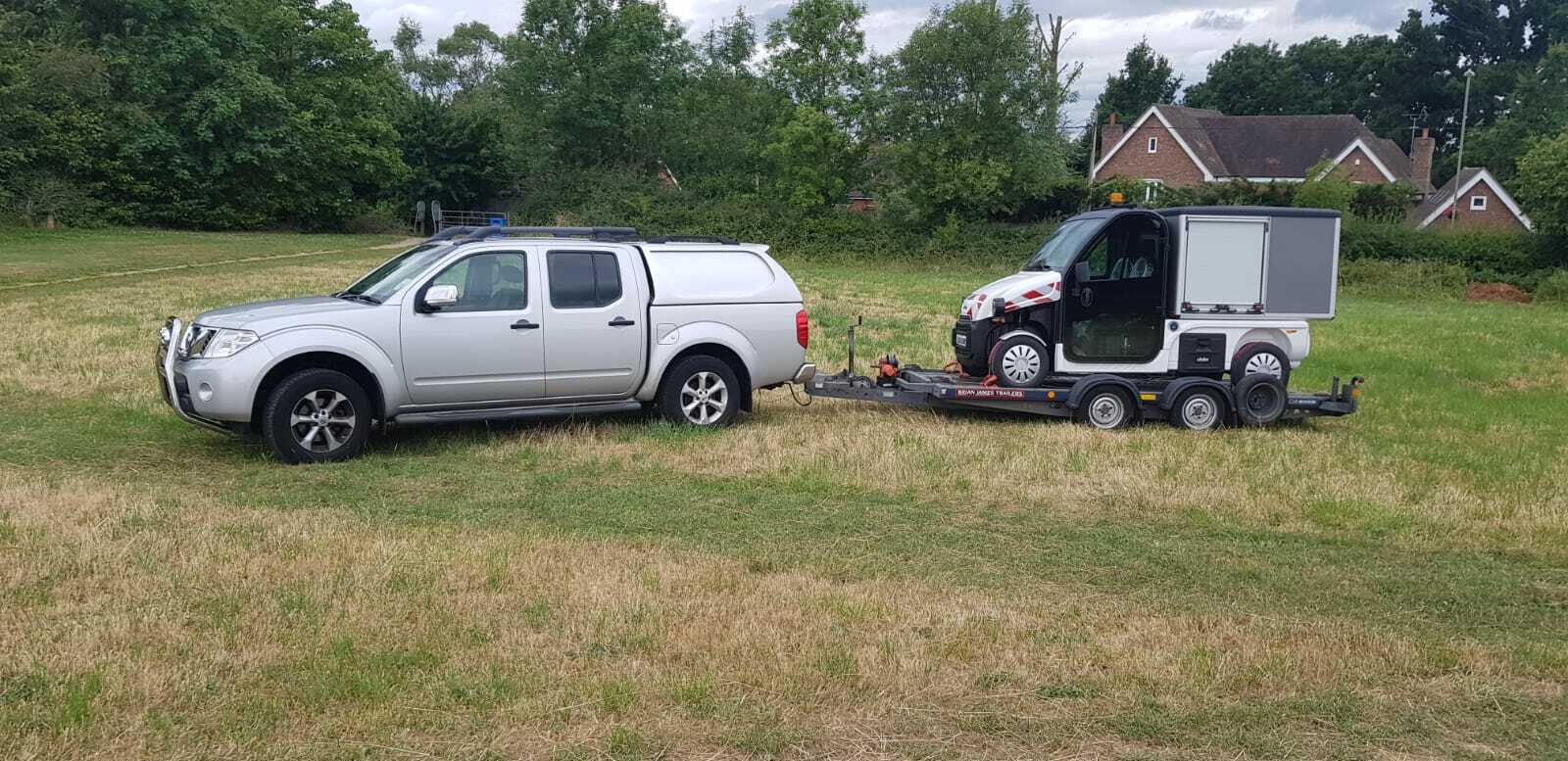Fair Oak Council receiving their Ligier delivery